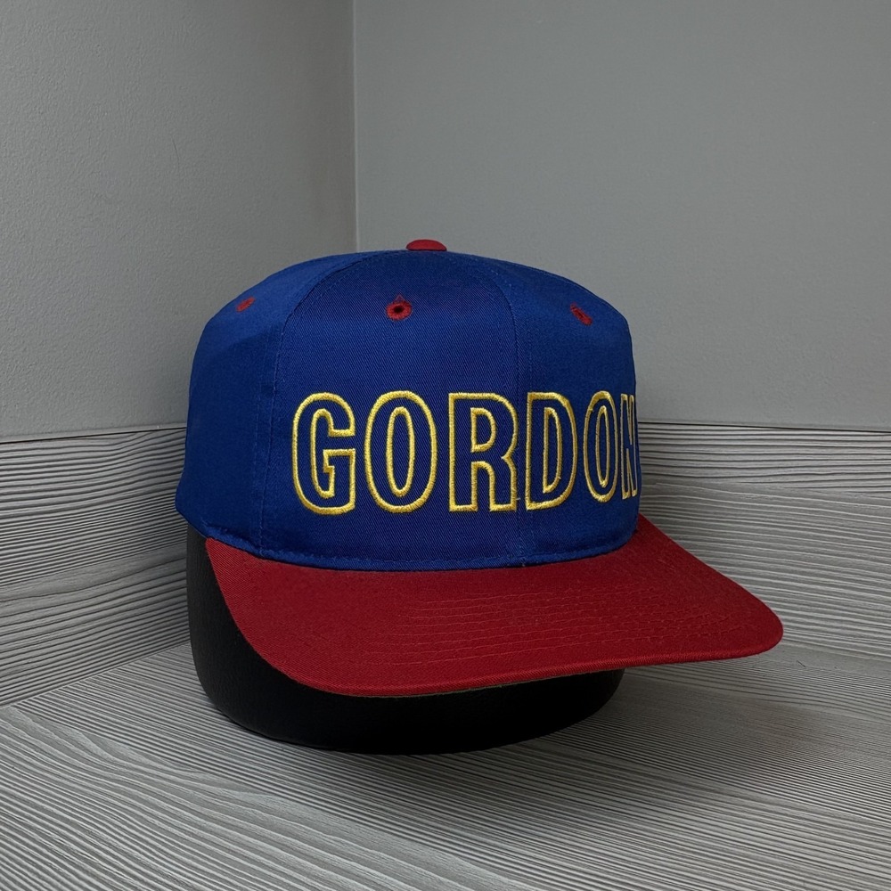 Vintage 90's Jeff Gordon Racing Hat NASCAR Blue Red Cap Snapback Adjustable